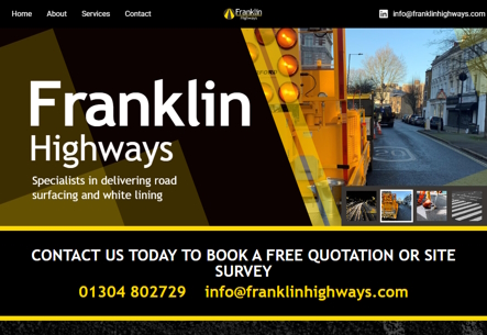 Franklin Highways, road surfacing, white lining, uk