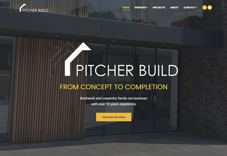 Pitcher build, building contractors, website design, kent, uk