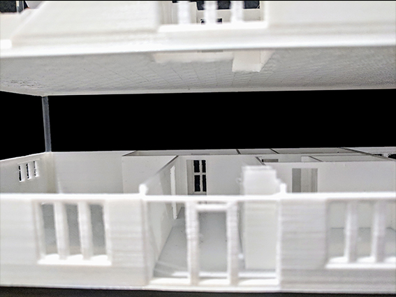 3D Model, close up, architectural physical model, scale, house, margate, kent, uk